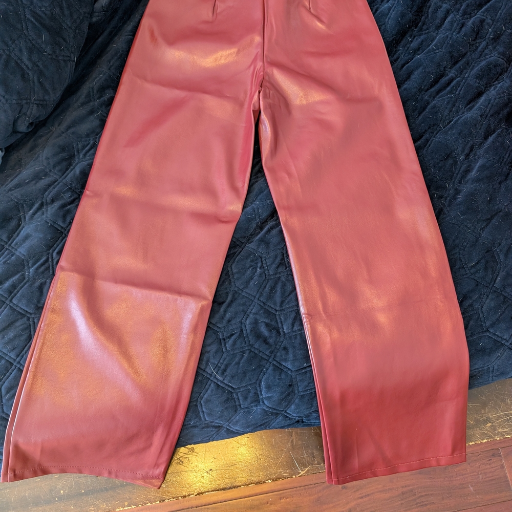 Red Leather Pants